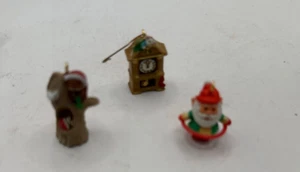 Hallmark Keepsake Ornament 3 miniaturas surtidas sin caja años 90’s - Imagen 1 de 4