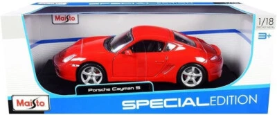 PORSCHE CAYMAN S 2005 RED MAISTO 31122R 1:18 ROUGE ROSSO ROT SPECIAL EDITION - Photo 1/4