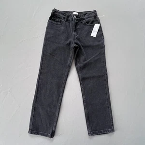 Pacsun Boy Straight Jeans Size 8 Slim Adjustable Waist Black 21" Inseam $35 NEW - Picture 1 of 10