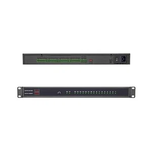 1U Rack Mount DC Distributed Power Box 18 Channel DC 12V 20 Amp Reset Fuseᦁ - Picture 1 of 7