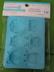 Silikon Fondant Form Fuchs Tiger Löwe Gitaffe Hirsch Bär 4" x 3" NEU Feiern Sie es - Bild 1 von 5