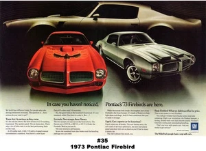 13x19 1973 Pontiac Firebird ad Poster Art Print Ram Air Formula Trans-Am 400 455 - Foto 1 di 1