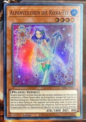 ✅ Yu-Gi-Oh! Alpenveilchen die Rikka Fee SESL-DE016 Super Rare 1. Auflage NM - Bild 1 von 2