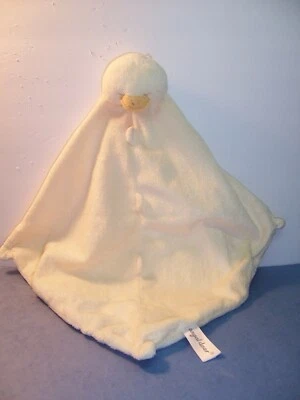 SECURITY BLANKET  ANGEL DEAR - DUCKY DUCK - YELLOW/SLEEPY EYES  - EX. COND - Image 1 of 4