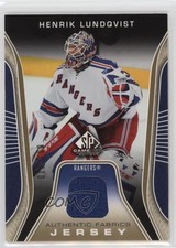 2006-07 SP Game Used Edition Authentic Fabrics Gold Jersey Henrik Lundqvist HOF