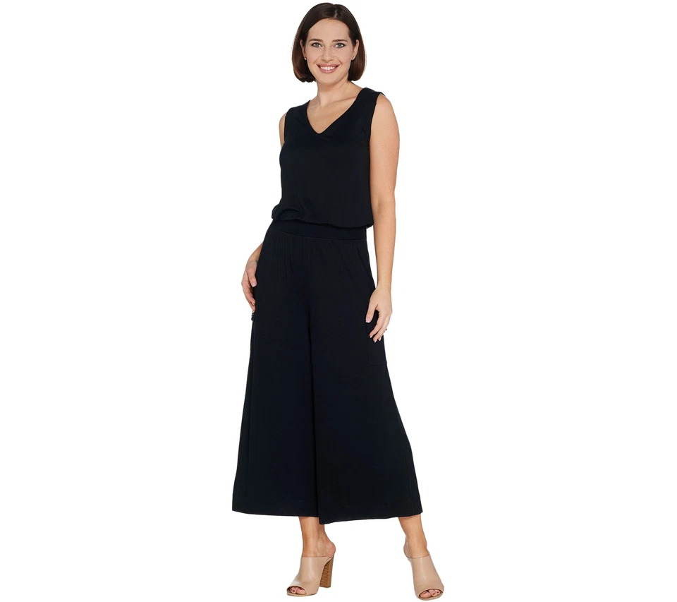Lisa Rinna Collection Jumpsuit - Black - Size 2X - Image 1 of 1