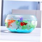 1 Gallon Glass Fish Bowl With Decor Include Fluorescent Rocks And Colorful