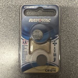 Rayovac electronic CR1216 3V Lithium Battery 2 pack New