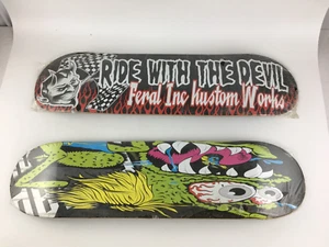 2 Off Skateboard Deck Flame and Devil Decks (evtl. Santa Cruz) 32"x 81/4" - Bild 1 von 9
