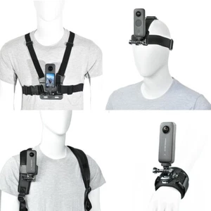 Insta360 Kamera Zubehör Set Universal Brustgurt Halterung Kopfhalterung Handschlaufe - Bild 1 von 8