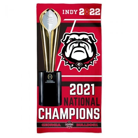 GEORGIA BULLDOGS 2021 NATIONAL CHAMPIONS SPECTRA BEACH TOWEL 30"X60" NCAA Cover