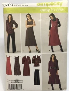 Dress Jumper Pants Skirt Tunic Plus Size 20w-28w Cut to 22w S3700 Sewing Pattern - Picture 1 of 2