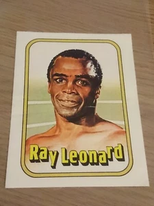 Sugar Ray Leonard Rookie Card RC Oversized - Panini Stickers 1981 - Reasonable C - Picture 1 of 4