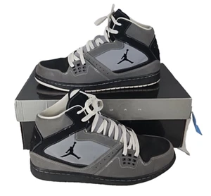 Jordan 1 Flight Light Graphite Black Stealth White Rare 2011 Sz 11.5 With Box - Picture 1 of 17