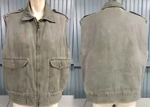 Fieldmaster Large Full Zip Cotton Hunting Outdoors Vest 25" Chest - Picture 1 of 10
