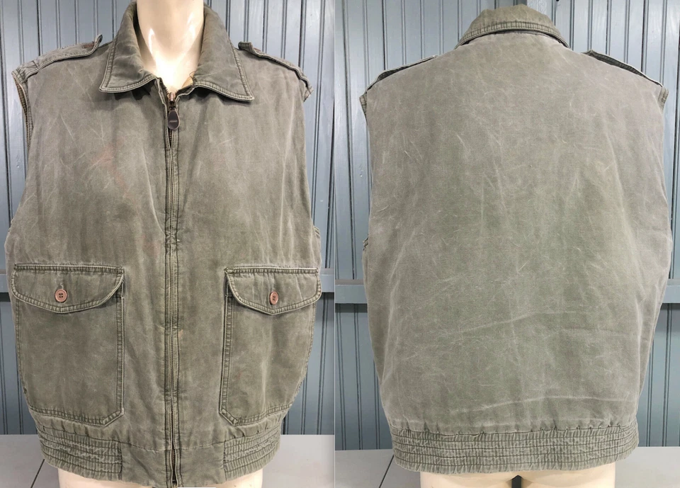 Fieldmaster Large Full Zip Cotton Hunting Outdoors Vest 25" Chest - Image 1 of 4