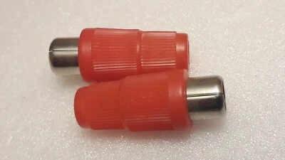 2 RCA chips. female red. Solder. - Image 1 of 2