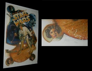 ORIGINAL 1987 STAR WARS 10th Anniversary DREW STRUZAN SIGNED #1566 KILIAN POSTER - Picture 1 of 3