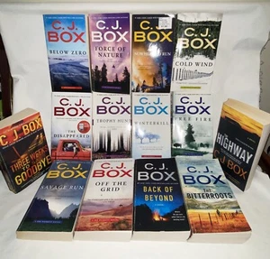 C.J. BOX 14 PAPERBACK BOOKS 10 pcs Joe Pickett 2 pcs Cassie Dewell Asstd GC - Bild 1 von 3
