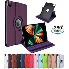 For Apple iPad Pro 12.9 2022 6th Gen 360 Rotating Leather Case Cover Smart Stand