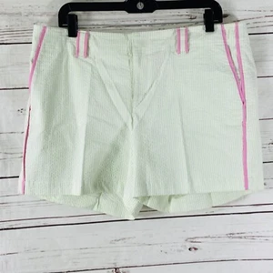 Lilly Pulitzer Shorts Women’s 12 Green Hip Short With Sash Palm Beach Fit NWT - Picture 1 of 12