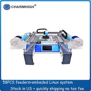 SMD Pick and Place Machine CHMT48VB 58pcs Feeders Linuxsystem PCB chip mounter - Picture 1 of 12