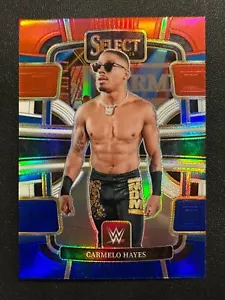 2024 Panini Select WWE Red Blue Prizm #14 Carmelo Hayes - Foto 1 di 2