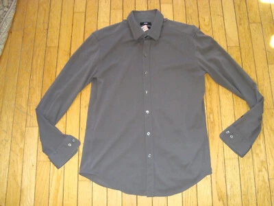 HUGO BOSS MEN'S BLACK LABEL BUTTON UP SHARP FIT KNIT SHIRT LARGE HARDLY WORN! - Image 1 of 4