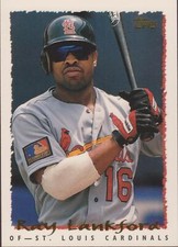 Ray Lankford 1995 Topps # 82 St. Louis Cardinals Baseball card