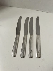 Oneida Queen Bess 4 Tafelmesser Community Tudor Vintage versilbertes Besteck - Bild 1 von 4
