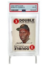 1968 Topps Game Roberto Clemente #6 Vintage Baseball Card VG-EX Graded PSA 4