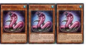 Yugioh- 3X Graydle Cobra - Common - 1st Edition - DOCS-EN034 - Near Mint - Picture 1 of 1