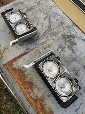 Cadillac Fleetwood 1970/cupé faros conjunto completo izquierda y derecha Foto 1 de 4