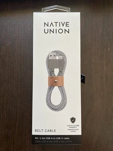 Native Union Lighting to USB-A Nylon Reinforced Cable  - 4ft  [MFi Certified] - Picture 1 of 4