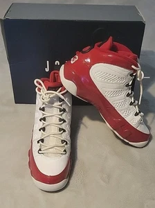 Nike Air Jordan 9 Retro weiß Fitnessstudio rot GS 302359-160 Jugend Größe 6,5y OG BOX - Bild 1 von 15
