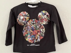 ZARA Mickey und Freunde Disney 100. Jahrestag Kleinkind Shirt Größe 18-24 Monate - Bild 1 von 4