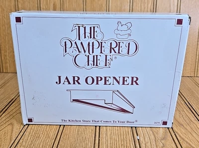 NIB Pampered Chef 2675 Under Cabinet Jar Opener - White, Made in USA - Image 1 of 4