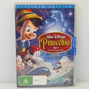 Pinocchio 1940 | 2-DVD 70th Anniversary Platinum Movie Edition Walt Disney Reg 4 - Picture 1 of 2
