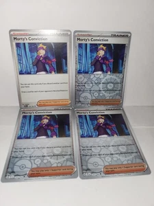 Morty's Conviction 155/162 Pokemon TCG Temporal Forces 4x Playset With Reverse - Picture 1 of 2