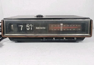 Vintage Stancraft Digital High Time Flip Clock Radio Proiezione 7652 per ricambio - Foto 1 di 6