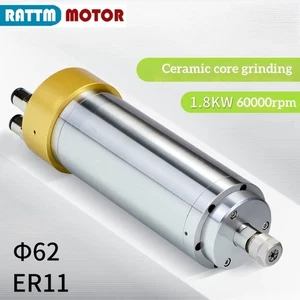 Stampo CNC 1,8 KW ER11 62mm 220V 60000rpm cambio utensile automatico mandrino motore ATC - Foto 1 di 7