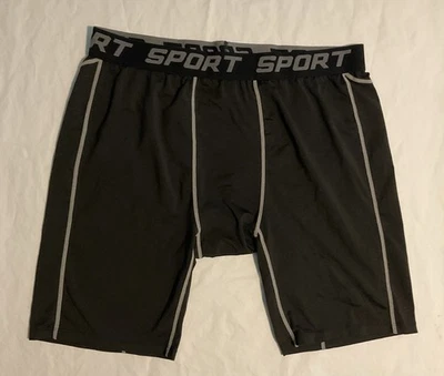 Men's Champion Black spandex compression shorts Size Large - Image 1 of 4
