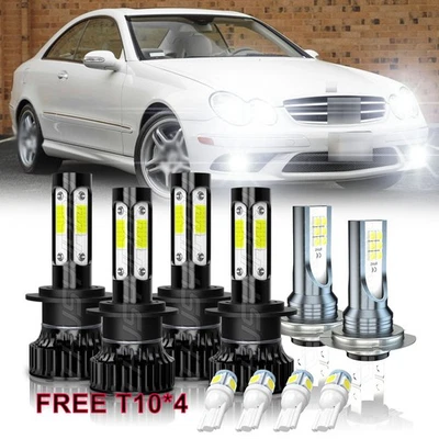 Faro antiniebla haz alto bajo 6000 k LED para Mercedes-Benz CLK550 R320 2007-2009 Foto 1 de 4
