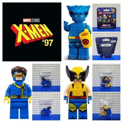 LEGO X-Men '97 Wolverine & Cyclops (76281) + Beast Marvel Series 2 (71039) - Image 1 of 4