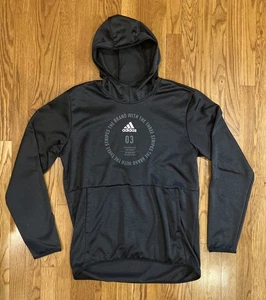 NWOT Adidas Men’s Team Issue Badge Of Sport Hoodie Sweatshirt L Black - Picture 1 of 9