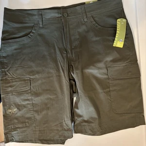 Boy Scouts of America Shorts Green Cargo Hiking Uniform Stretch 38 New - Picture 1 of 7