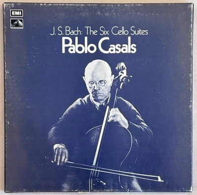 PABLO CASALS Bach The Six Cello Suites UK ED1 EMI HMV RLS 712 3LP Box NM MINT - Image 1 of 3