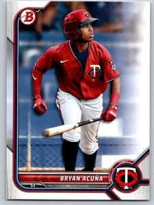 #BD-19 Bryan Acuna 2022 Bowman Draft Base Paper Minnesota Twins - Picture 1 of 2