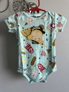 Harajuku Lovers Aqua Carnival Snacks Yum Yums Sleepers Size 9 Months NWT - Picture 1 of 18