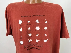 Birds of Australia Shirt Herren L Poop Chart Tasmanien Naturen World lustig Souvenir - Bild 1 von 11